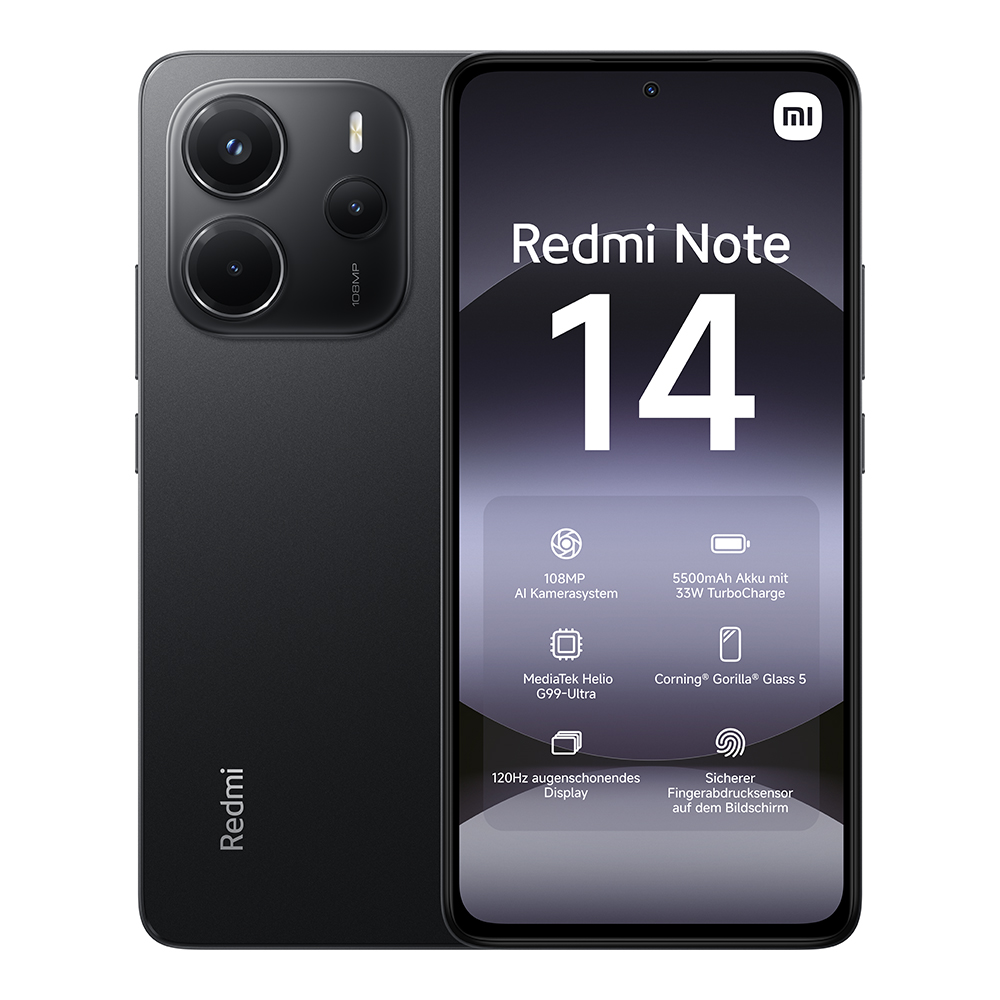 Redmi Note 14 6GB/128GB | Midnight Schwarz